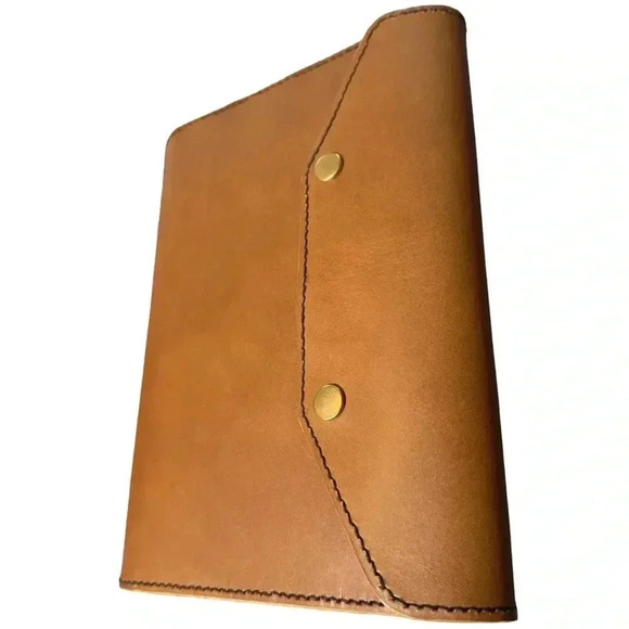 Handmade Vegetable Tan Leather Journal / Diary / Devotional Book / Notebook - Picture 5 of 14